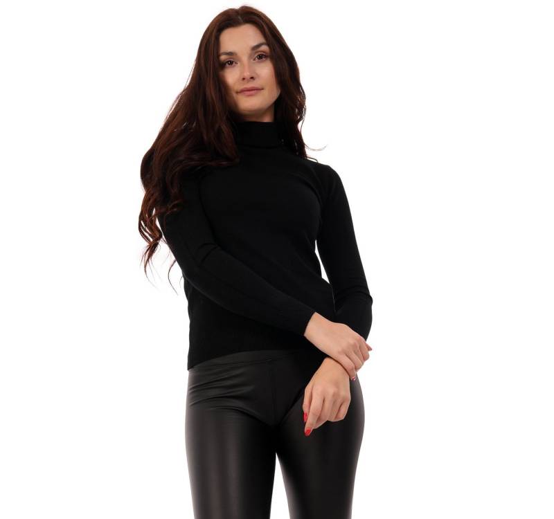 YC Fashion & Style Rollkragenpullover Basic Rollkragen Pullover Casual Rolli Freizeit Elegant (1-tlg) in Unifarbe von YC Fashion & Style