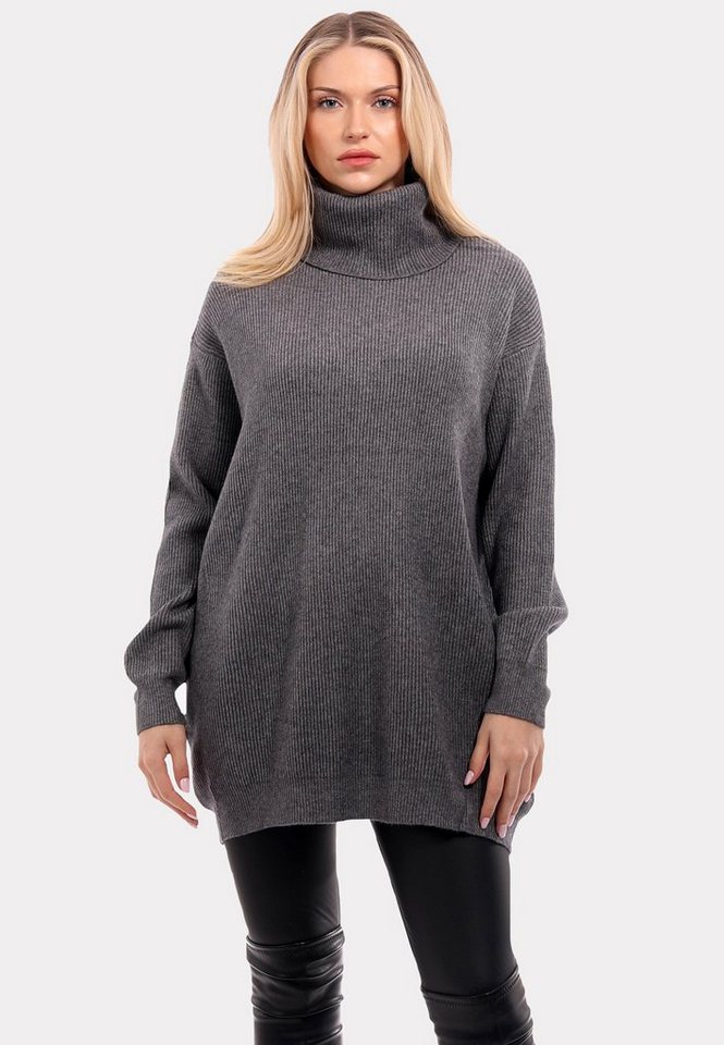 YC Fashion & Style Rollkragenpullover "Chic Turtleneck Sweater in Unifarbe von YC Fashion & Style