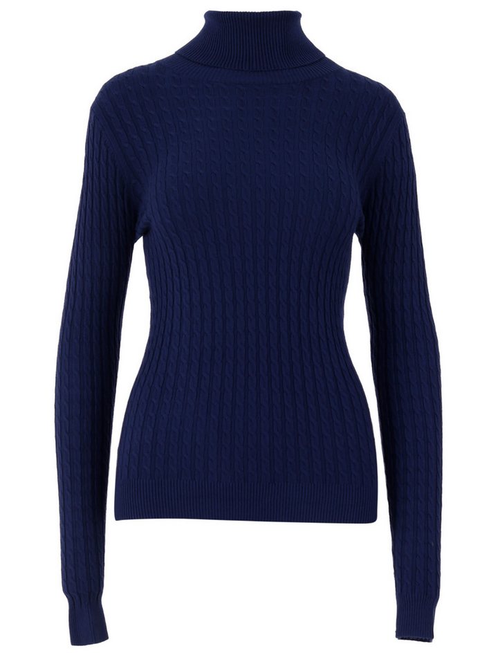 YC Fashion & Style Rollkragenpullover One Size, Zopfmuster, verschiedene Farben in Unifarbe von YC Fashion & Style