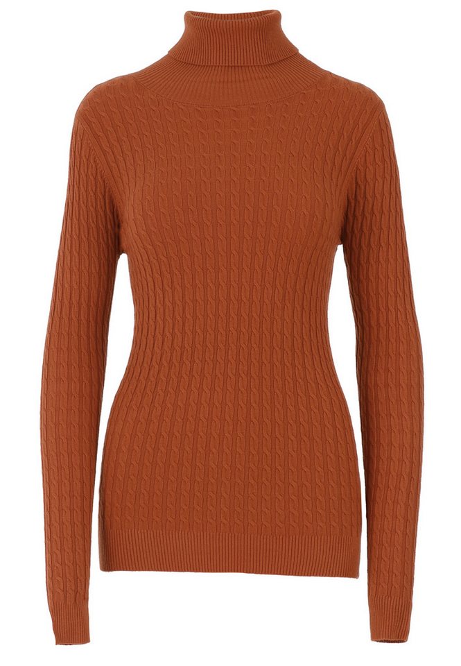 YC Fashion & Style Rollkragenpullover One Size, Zopfmuster, verschiedene Farben in Unifarbe von YC Fashion & Style