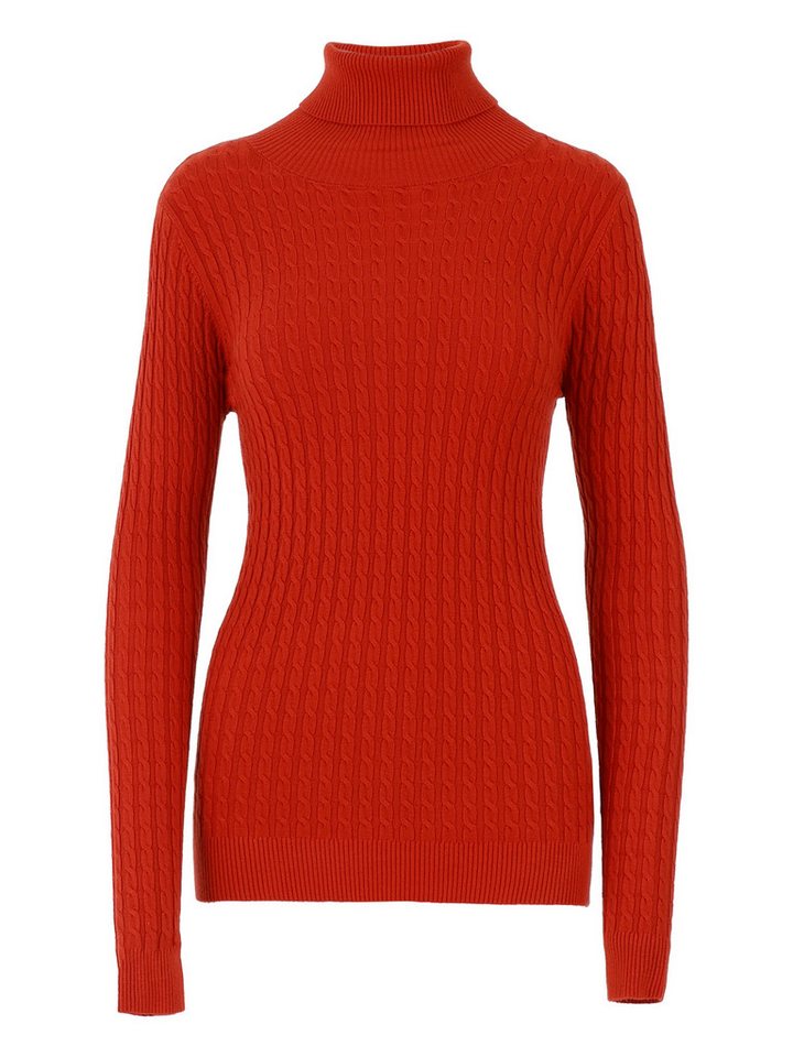 YC Fashion & Style Rollkragenpullover One Size, Zopfmuster, verschiedene Farben in Unifarbe von YC Fashion & Style