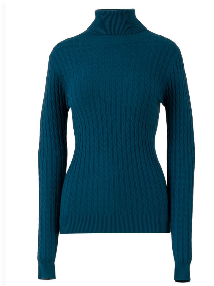 YC Fashion & Style Rollkragenpullover Rollkragenpullover One Size, Zopfmuster, verschiedene Farben in Unifarbe von YC Fashion & Style