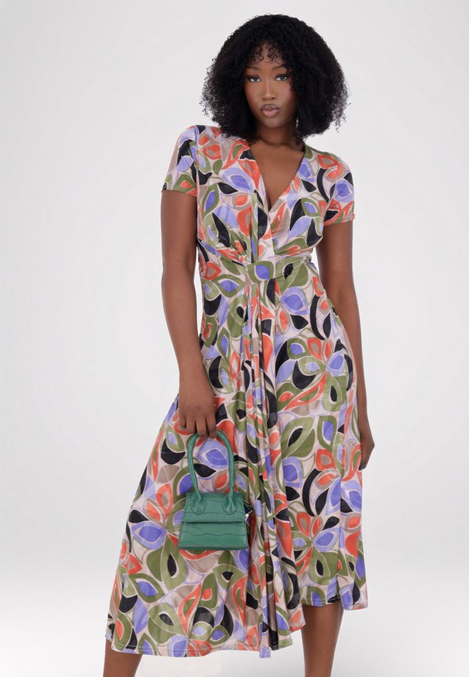 YC Fashion & Style Sommerkleid "Modern & Farbenfroh – V-Ausschnitt für stilvolle Leichtigkeit" Basic von YC Fashion & Style