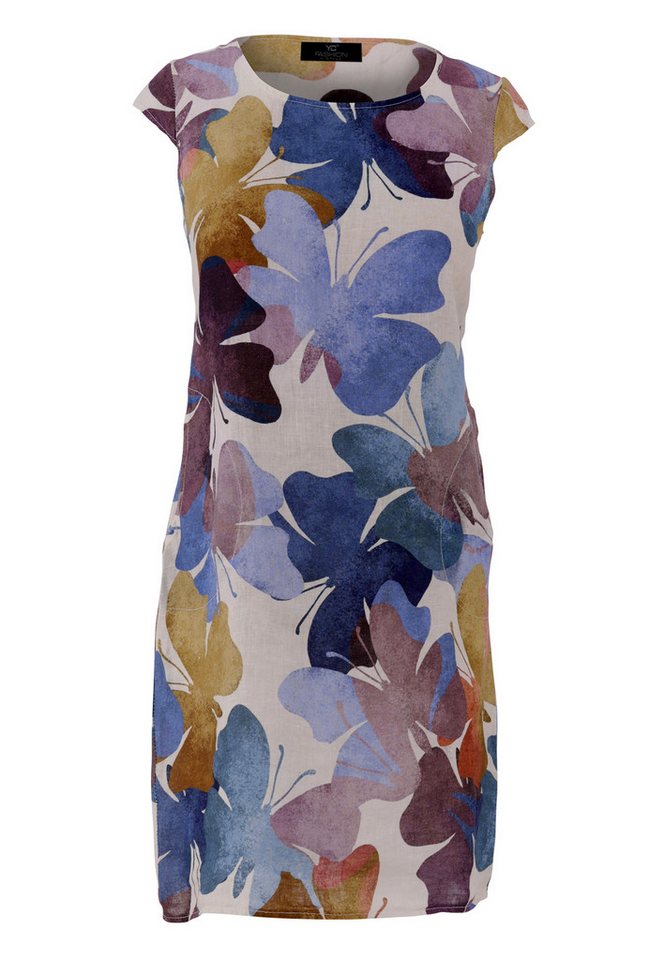 YC Fashion & Style Sommerkleid mit Schmetterlings-Print – Sommerlich & Bequem in Unifarbe von YC Fashion & Style