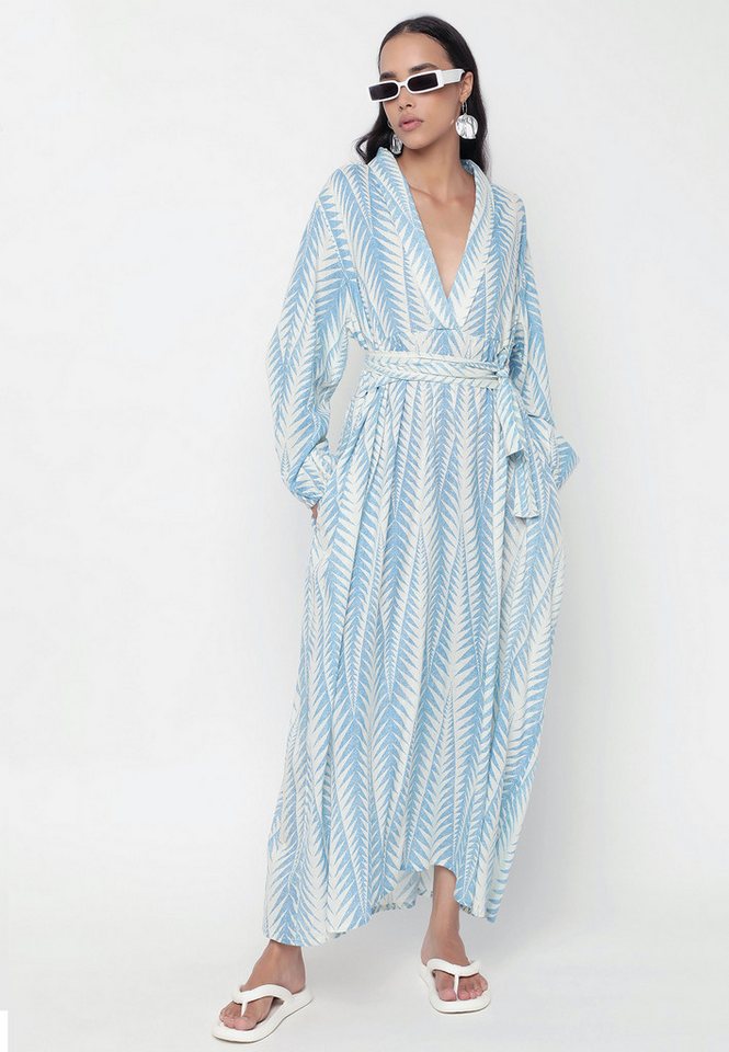 YC Fashion & Style Strandkleid Elegantes Wickelkleid aus 100% Baumwolle Basic von YC Fashion & Style