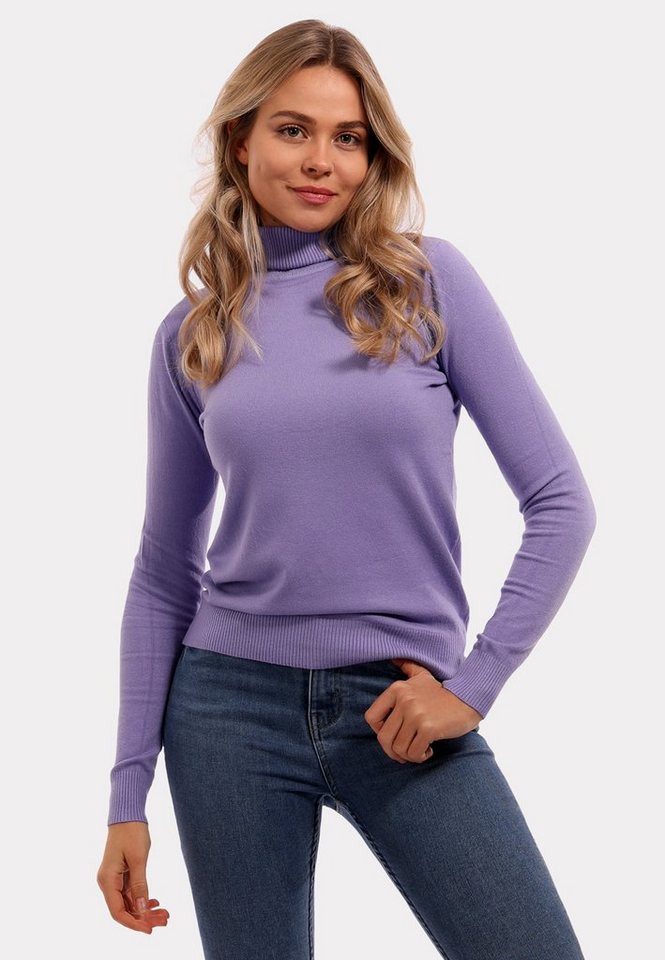 YC Fashion & Style Strickpullover Basic Rollkragenpullover aus Feinstrick (Kein Set, 1 -tlg) Basic von YC Fashion & Style