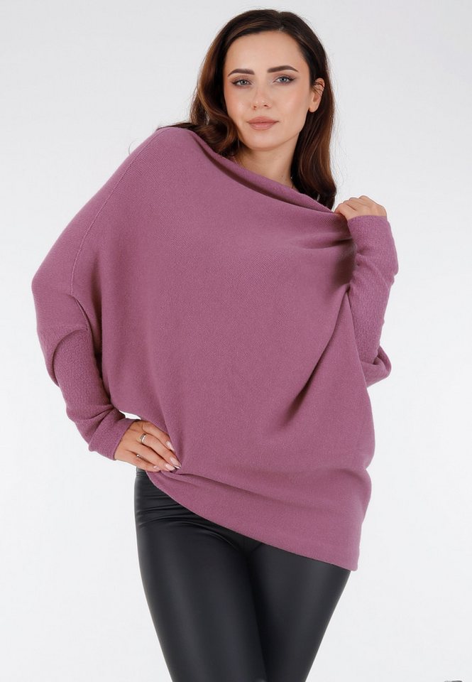 YC Fashion & Style Strickpullover "Casual Chic: Asymmetrischer Pullover in Longform" Basic von YC Fashion & Style