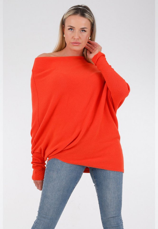 YC Fashion & Style Strickpullover "Casual Chic: Asymmetrischer Pullover in Longform" Basic von YC Fashion & Style