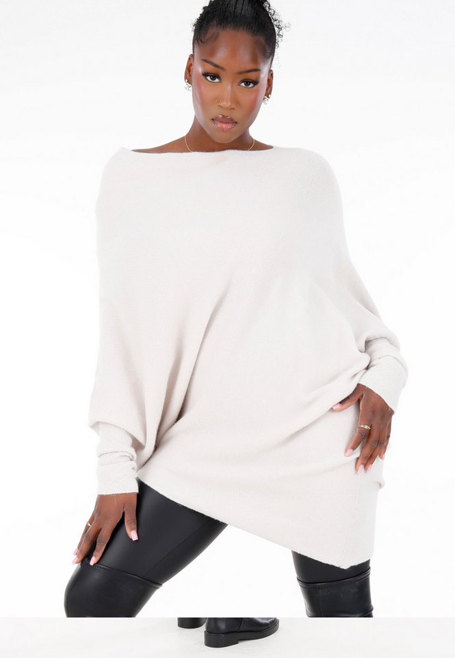 YC Fashion & Style Strickpullover "Casual Chic: Asymmetrischer Pullover in Longform" Basic von YC Fashion & Style