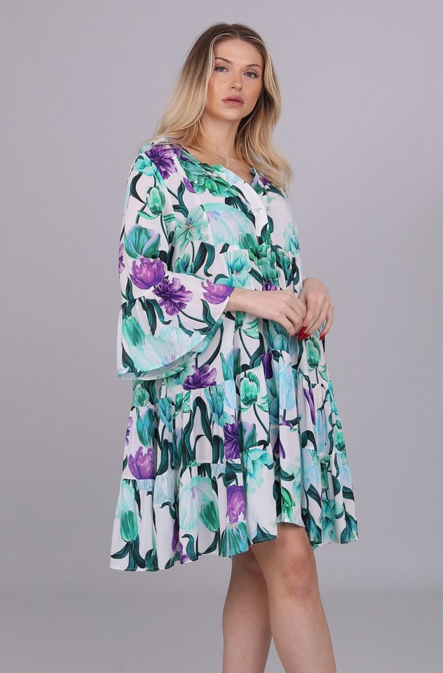 YC Fashion & Style Tunikakleid "Floraler Ibiza-Chic" – Tunika mit exotischem Blütenprint Alloverdruck von YC Fashion & Style