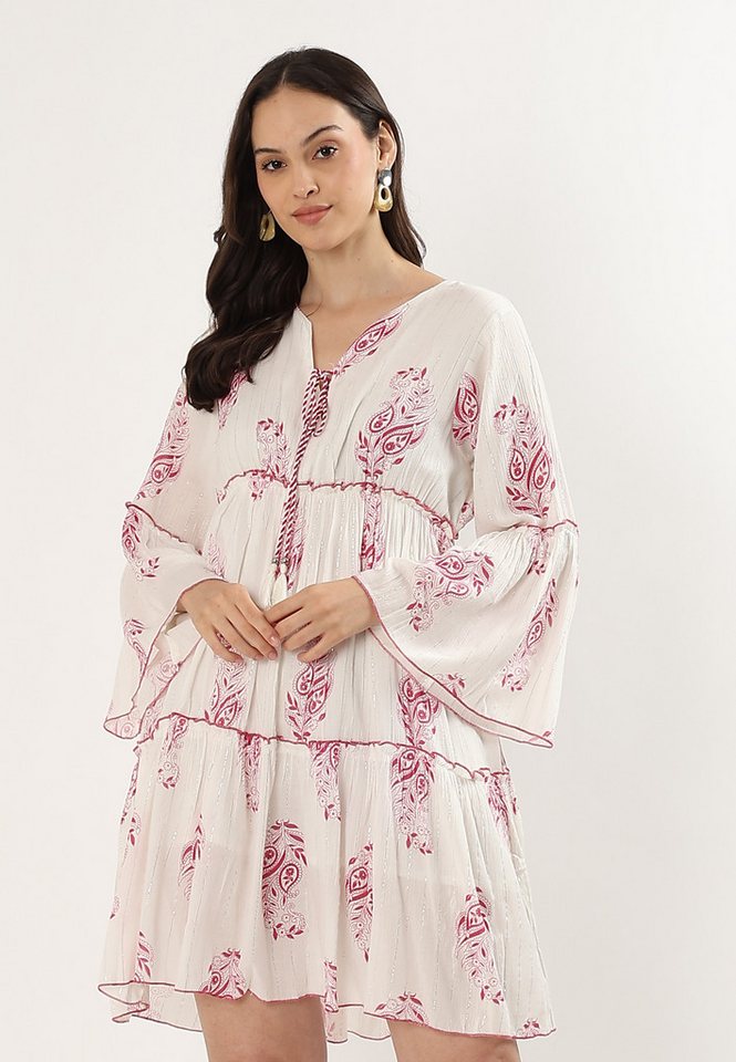 YC Fashion & Style Tunikakleid mit Paisley-Muster und Bindeband One Size aus Viskose von YC Fashion & Style