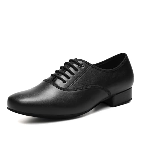 YCALCP Tanzschuhe latein Herren Atmungsaktiv Niedriger Absatz Tango Salsa Modern Charakter Schuh ballsaal,LHDMD-2.5CM,45 EU von YCALCP