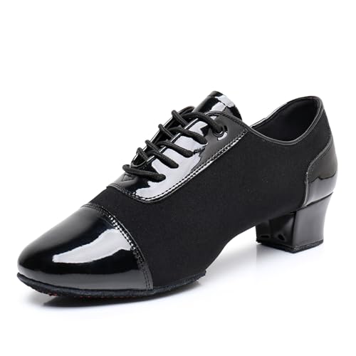 YCALCP Tanzschuhe latein Herren Tango Salsa Modern Charakter Schuh ballsaal,L4007-3.5CM,38 EU von YCALCP
