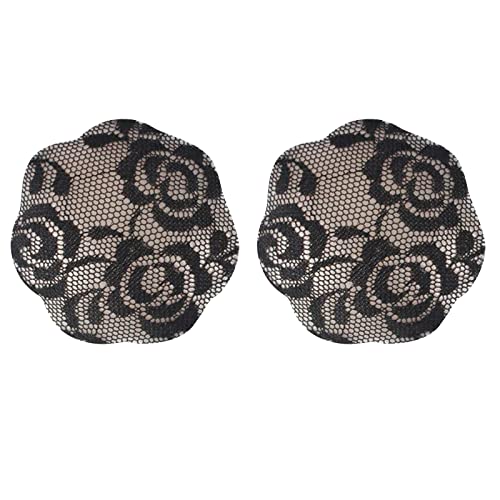 Nippelpads Damen Frauen-Spitzen-Silikon-Pasties Brustblüten Wiederverwendbare selbstklebende Silikon-Nippelabdeckung Unsichtbare Nippelabdeckungen Pasties Self Petals Pad Pasties Sexy Dessous Hochzeit von YCBMINGCAN