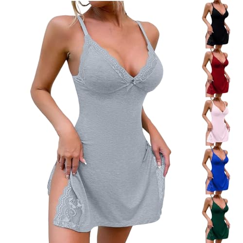 Outlet Angebote Lingerie Sexy for Women Nachthemd Damen Kurze Sexy Negligee mit Spitzen V-Ausschnitt Nachtwäsche Unterkleid Slip-Schlafkleid Lingerie Seitlichem Damen Spitze Nachtkleid Dessous Outlet Angebote Lingerie Sexy for Women Nachthemd Damen Kurze Sexy Negligee mit Spitzen V-Ausschnitt Nachtwäsche Unterkleid Slip-Schlafkleid Lingerie Seitlichem Damen Spitze Nachtkleid Dessous von YCBMINGCAN