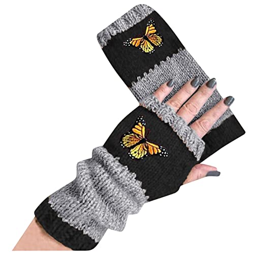 Warehouse Deals Angebote Handschuhe Winter Damen Fingerlose Handschuhe Für Damen Warme Winterhandschuhe Armsleeve Handschuhe Damen Fingerlos Armstulpen Kurzer Halbe Fingerhandschuhe Handstulpen Unisex von YCBMINGCAN