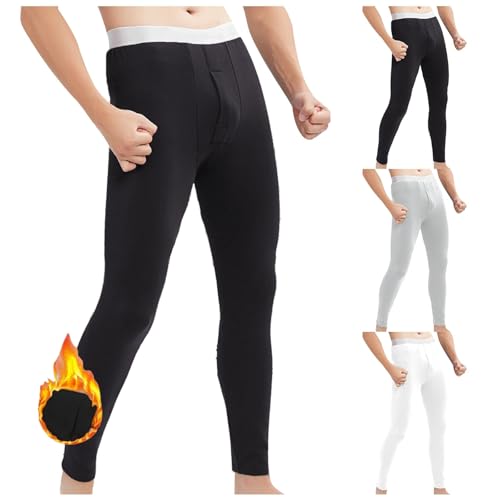YCBMINGCAN Angebote Des Tages Heute Damen Thermo Unter wäsche Herren Winter Unterhosen Herren Lange Warm Thermohose Männer Thermounter wäsche Winter Fleece Unter wäsche Hose Herren Thermo Unterhose von YCBMINGCAN