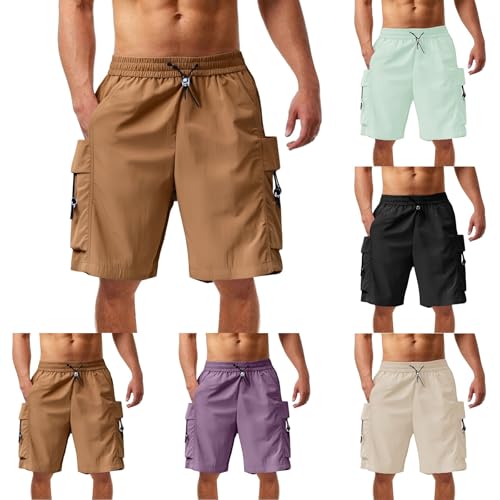 YCBMINGCAN wanderhosen Sale Kurze Hosen Herren Cargo Shorts Herren Sommer Casual Chino Freizeithose Kurz Cargohose Bermuda Short Arbeitshosen Wanderhose Vintage Lässiges Cargoshorts von YCBMINGCAN