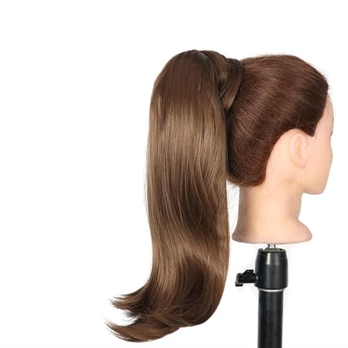 Haar-Accessoires, 45,7 cm, synthetische glatte Pferdeschwanz-Haarverlängerung, Perücke, Dutt, Pferdeschwanz, Haarspangen für Damen, Haar-Accessoires, Haarteile für Damen (4/30 HL) von YCCHAH