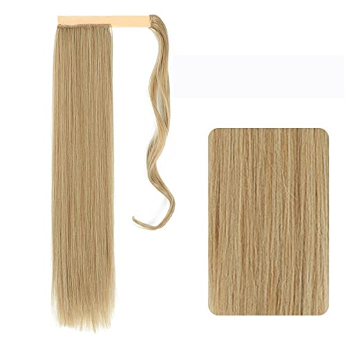 Haar-Accessoires, 55,9 - 81,3 cm, synthetisch, lang, glatt, Pferdeschwanz, Perücke, Wickel-Haarspange, Haarverlängerung, Pferdeschwanz, Dutt für Damen, Haarteile für Damen (M27-1,557,6 cm) von YCCHAH
