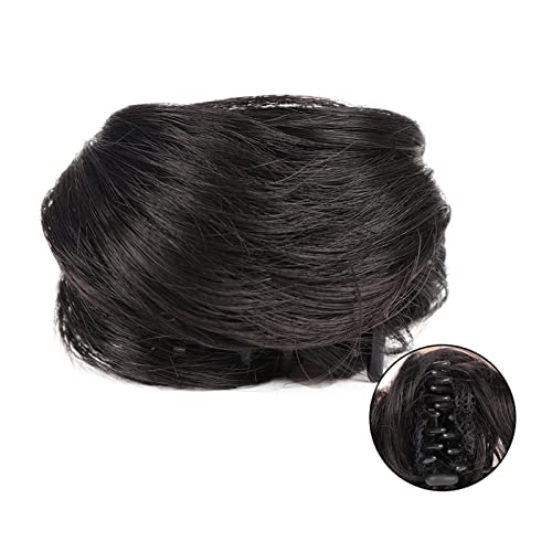 Haar-Accessoires, synthetische Haarklammer, Dutt, Katzenohren, Donut-Haarklammer, unordentlicher Haarknoten, Mini-Haarverlängerung, Damen-Haarschmuck, Haarteile für Damen (2) von YCCHAH