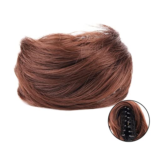 Haar-Accessoires, synthetische Haarklammer, Dutt, Katzenohren, Donut-Haarklammer, unordentlicher Haarknoten, Mini-Haarverlängerung, Damen-Haarschmuck, Haarteile für Damen (33) von YCCHAH
