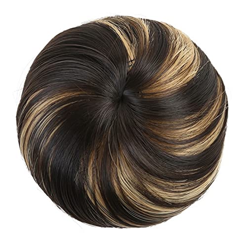 Haar-Accessoires, synthetische Haarspange, Donut-Dutt mit Kordelzug, Haarkamm, glatte Haarverlängerung, Stirnband, Perücke für Damen, Haarteile für Damen (588-07) von YCCHAH