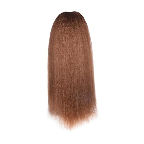 Haar Zubehör 1 Pack Synthetische Lange Gerade Lockige Pferdeschwanz Extender Mit Kordelzug Haarnadel Knoten für Schwarze Frauen Perücken Haarteile Für Frauen(06,24inches) von YCCHAH