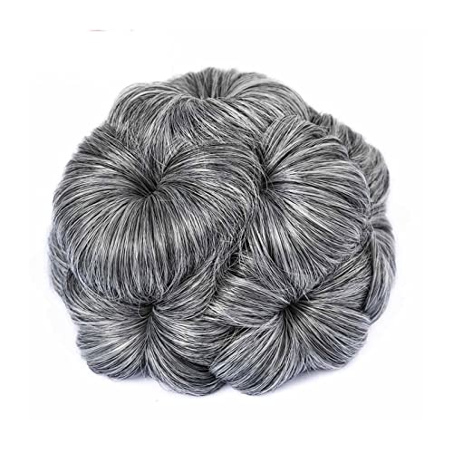 Hair Accessories 1 Pack Synthetic Curly Brötchen Damen Pferdeschwanz Donut Klaue Clip Perücke Haarverlängerungen Schwarz Braun for Damen Täglichen Gebrauch Haarteile Für Frauen(7.3pcs) von YCCHAH