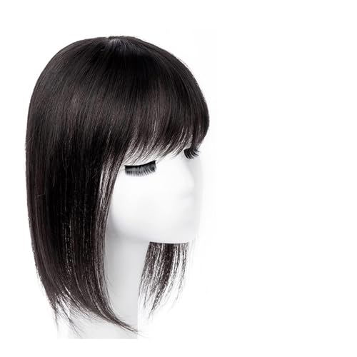 Perücken Menschliches Haar Die Oberseite des Kopfes Echthaar Patch Stück alte Menschen bedecken weißes Haar Echthaar Echthaar Perücke Stück Frauen Flauschige Perücke Stück Frauenperücken(19-(13-14 von YCCHAH