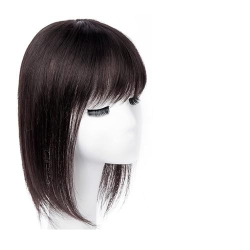 Perücken Menschliches Haar Die Oberseite des Kopfes Echthaar Patch Stück alte Menschen bedecken weißes Haar Echthaar Echthaar Perücke Stück Frauen Flauschige Perücke Stück Frauenperücken(23-(10-12 von YCCHAH