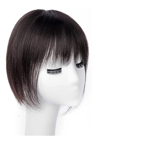 Perücken Menschliches Haar Die Oberseite des Kopfes Echthaar Patch Stück alte Menschen bedecken weißes Haar Echthaar Kurzhaar Perücke Stück Frauen Flauschige Perücke Stück Frauenperücken(12-(13-14 von YCCHAH