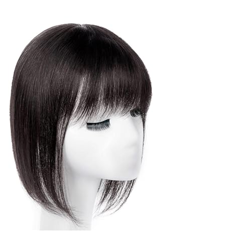 Perücken Menschliches Haar Die Oberseite des Kopfes Echthaar Patch Stück alte Menschen bedecken weißes Haar Echthaar Kurzhaar Perücke Stück Frauen Flauschige Perücke Stück Frauenperücken(13-(13-14 von YCCHAH