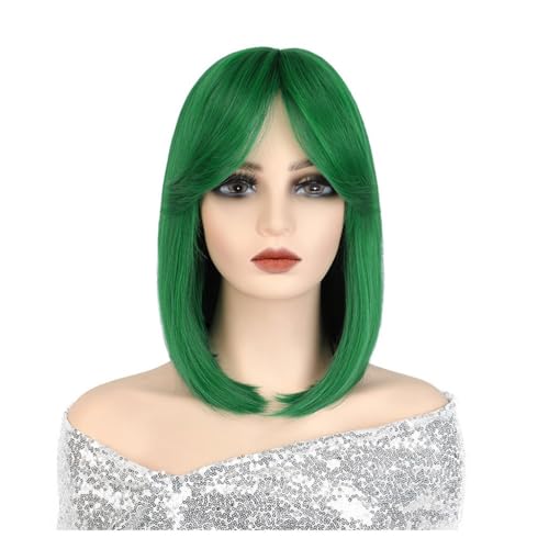 Perücken aus Naturhaar, Perückenkopf, universelle Perücke Cos für Frauen, volle Kopfbedeckung mit natürlichem Pony, modisch, Perücken für Frauen (G) von YCCHAH