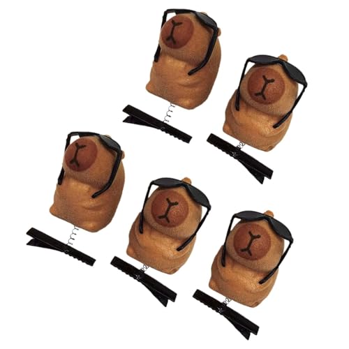 5 x 3D-Capybaras-Haarnadeln, stilvolle Tier-Haarspange, Haardekoration, Tier-Kopfbedeckung für verschiedene Anlässe 5 x 3D-Capybaras-Haarnadeln, stilvolle Tier-Haarspange, Haardekoration, Tier-Kopfbedeckung für verschiedene Anlässe von YCHUCH