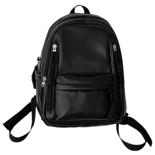 Geräumiger Rucksack Aus Weichem PU Leder Für Damen Und Herren Vielseitige College Büchertasche Für Teenager Großer Laptop Reise Tagesrucksack Geräumiger Rucksack Aus Weichem PU Leder Für Damen Und Herren Vielseitige College Büchertasche Für Teenager Großer Laptop Reise Tagesrucksack von YCHUCH