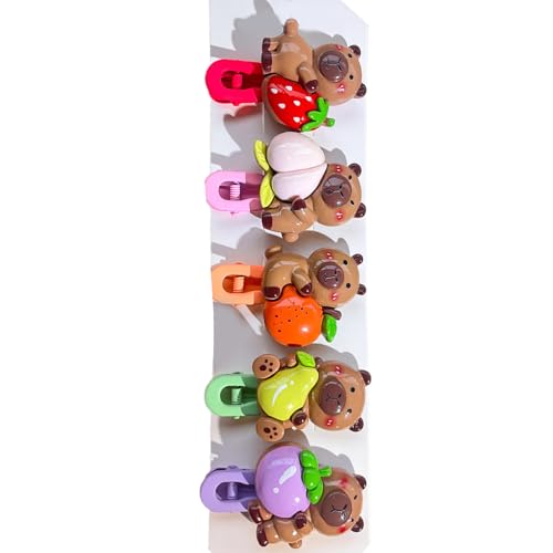 Haarspange für Mädchen, Capybaras, bezaubernder Kopfschmuck, Haarspangen, Capybara-Form, süße 2000er-Jahre-Mädchen-Haarnadeln von YCHUCH