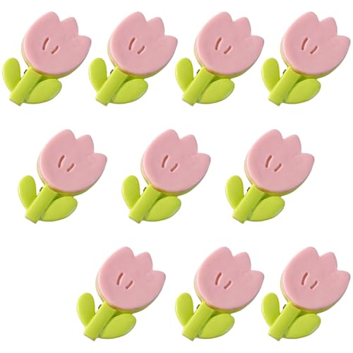 Haarspangen mit Tulpen und Blumen, für Musikfestival, Seitenclip, Damen, Studenten, Haarschmuck, Schulveranstaltungen, 10 Stück von YCHUCH