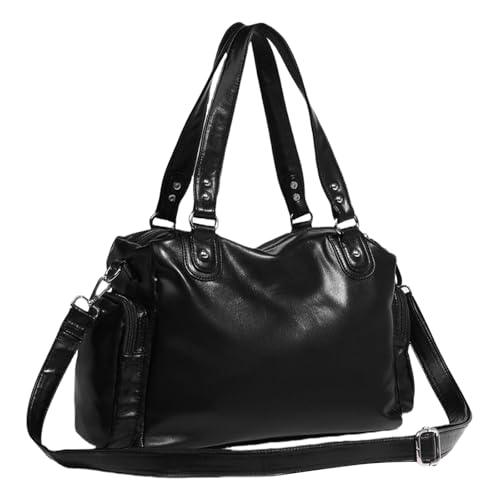 Trendige Ästhetische Große Kapazität PU Leder Umhängetasche Mehrzweck Umhängetasche Mit Reißverschluss Für Damen von YCHUCH