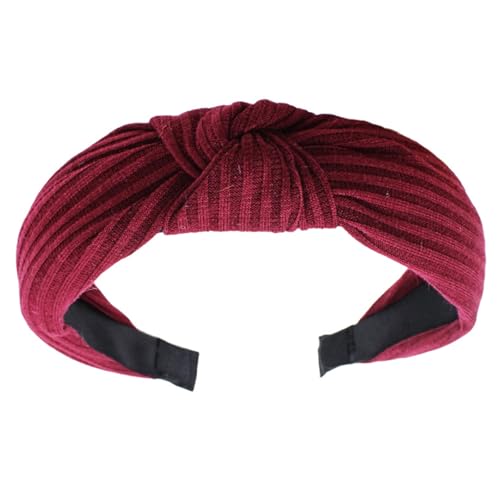 Turban-Stirnband für Damen, rutschfest, gestrickt, breites Stirnband für Mädchen, Gesichtswäsche und Freizeitkleidung von YCHUCH