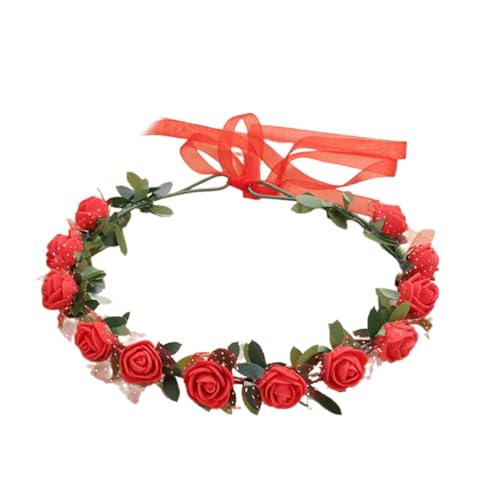 YCHUCH Blumenstirnbänder für Damen, Braut, Blume für Hochzeit, Party, Zubehör, Blumengirlanden, Haarkranz, Blumen von YCHUCH