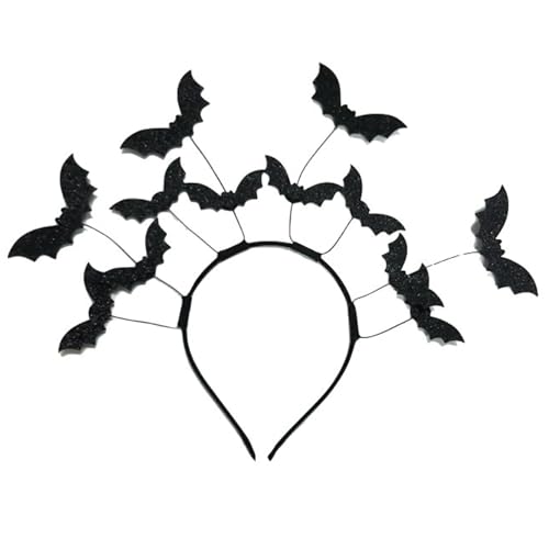 YCHUCH Haar-Accessoires, Halloween-Fledermaus-Stirnbänder, Vampir-Kopfbedeckung, Party, Damen, Kopfschmuck für Halloween, Festival, Kostümpartys von YCHUCH