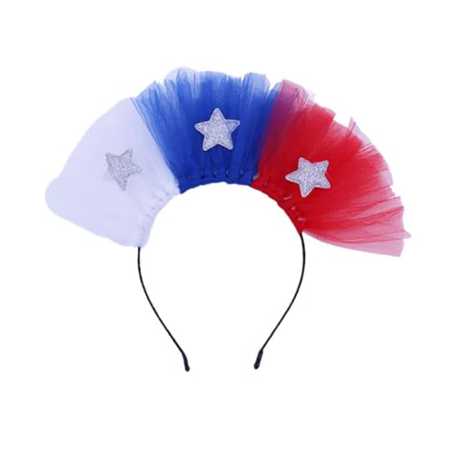 YCHUCH Haar-Accessoires, Karnevalsparty-Kopfbedeckung für Festival, Netz-Stirnband, Patriotik, Urlaub, Party, Haarreif für alle Altersgruppen YCHUCH Haar-Accessoires, Karnevalsparty-Kopfbedeckung für Festival, Netz-Stirnband, Patriotik, Urlaub, Party, Haarreif für alle Altersgruppen von YCHUCH