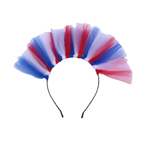 YCHUCH Haar-Accessoires, Karnevalsparty-Kopfbedeckung für Festival, Netz-Stirnband, Patriotik, Urlaub, Party, Haarreif für alle Altersgruppen YCHUCH Haar-Accessoires, Karnevalsparty-Kopfbedeckung für Festival, Netz-Stirnband, Patriotik, Urlaub, Party, Haarreif für alle Altersgruppen von YCHUCH