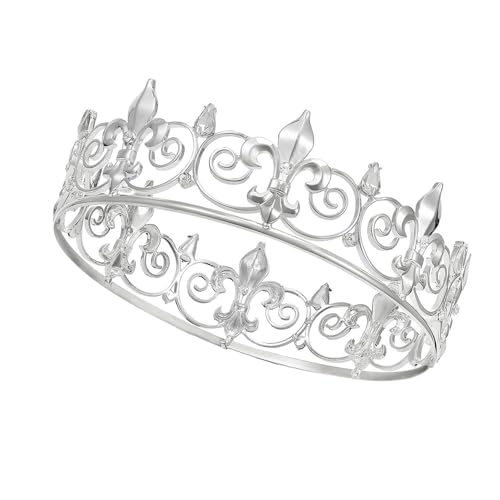 YCHUCH Haar-Accessoires, glitzernder Haarreif für Herren, Geburtstagsparty, eleganter Kuchen, Wassertropfen, Kristall-König-Kopfbedeckung, Kostüm YCHUCH Haar-Accessoires, glitzernder Haarreif für Herren, Geburtstagsparty, eleganter Kuchen, Wassertropfen, Kristall-König-Kopfbedeckung, Kostüm von YCHUCH