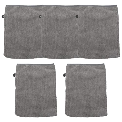 YCHUCH Plüsch-Mikrofaser-Make-up-Entferner-Handschuhe, 5 Stück, weiche und saugfähige Gesichtsreinigungstücher, Waschhandschuhe, Gesichtstuch von YCHUCH