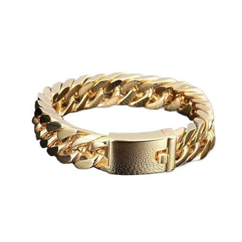 YCLYXY Mode Schwarz Kubanischen Edelstahl Hip Hop Armband Männer Schmuck Party Jahrestag Geschenk von YCLYXY