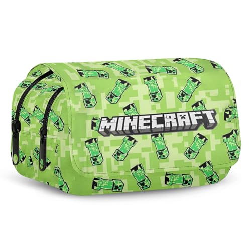 YCVBCY Aime Federmäppchen Große Kapazität Mäppchen Kinder Federtasche Junge Doppelter Reißverschluss Mäppchen Schüler Stift Organizer Schreibwarenbox Teenager Büro Lieferungen Speicher Beu- C von YCVBCY