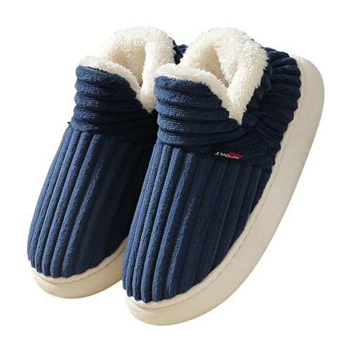 YCYATS Dinorara Hausschuhe, Dinorara - Plüsch Hausschuhe, Sunmoine Cloud Slippers,Pillow Warm Fuzzy House Slippers (Dark Blue, Erwachsene, Damen, 37, Numerisch (von/bis), EU Schuhgrößensystem, 38, M) von YCYATS