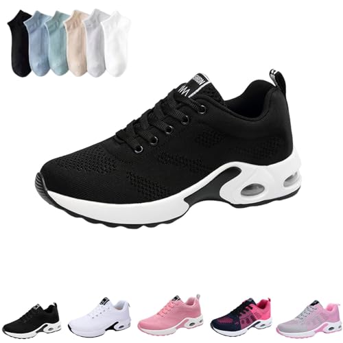 YCYATS Orthoback Schuhe OrthopäDische Schuhe Damen Herren Orthoshoes Cloudwalk Pro - Ergonomischer Schmerzlinderungs-Schuh (Black, Erwachsene, Damen, 38, Numerisch, EU Schuhgrößensystem, M) von YCYATS